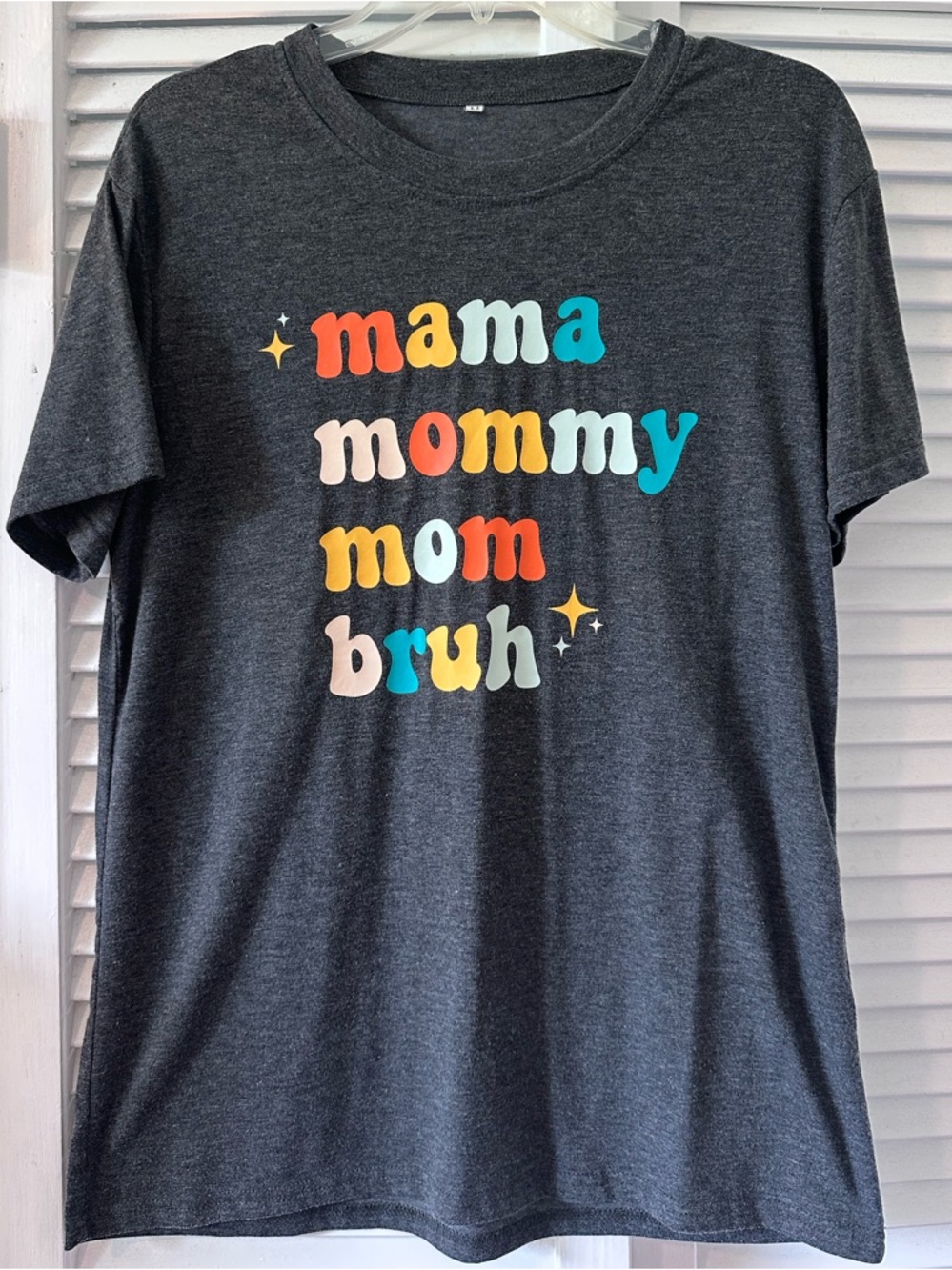 Mama Mommy Mom Bruh T-Shirt, women’s size medium